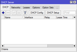 Setting DHCP Server