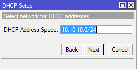 DHCP Server pada Mikrotik