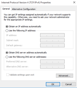 Konfigurasi DHCP Client